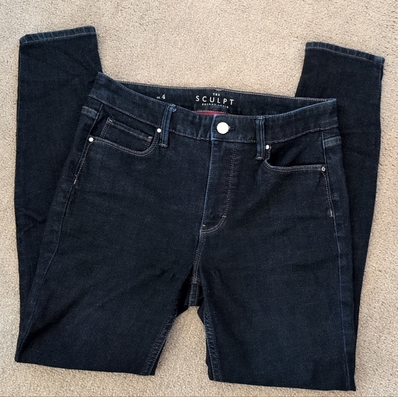 White House Black Market Women's Sculpt Skinny Ankle Dark Wash Jeans - Picture 9 of 12